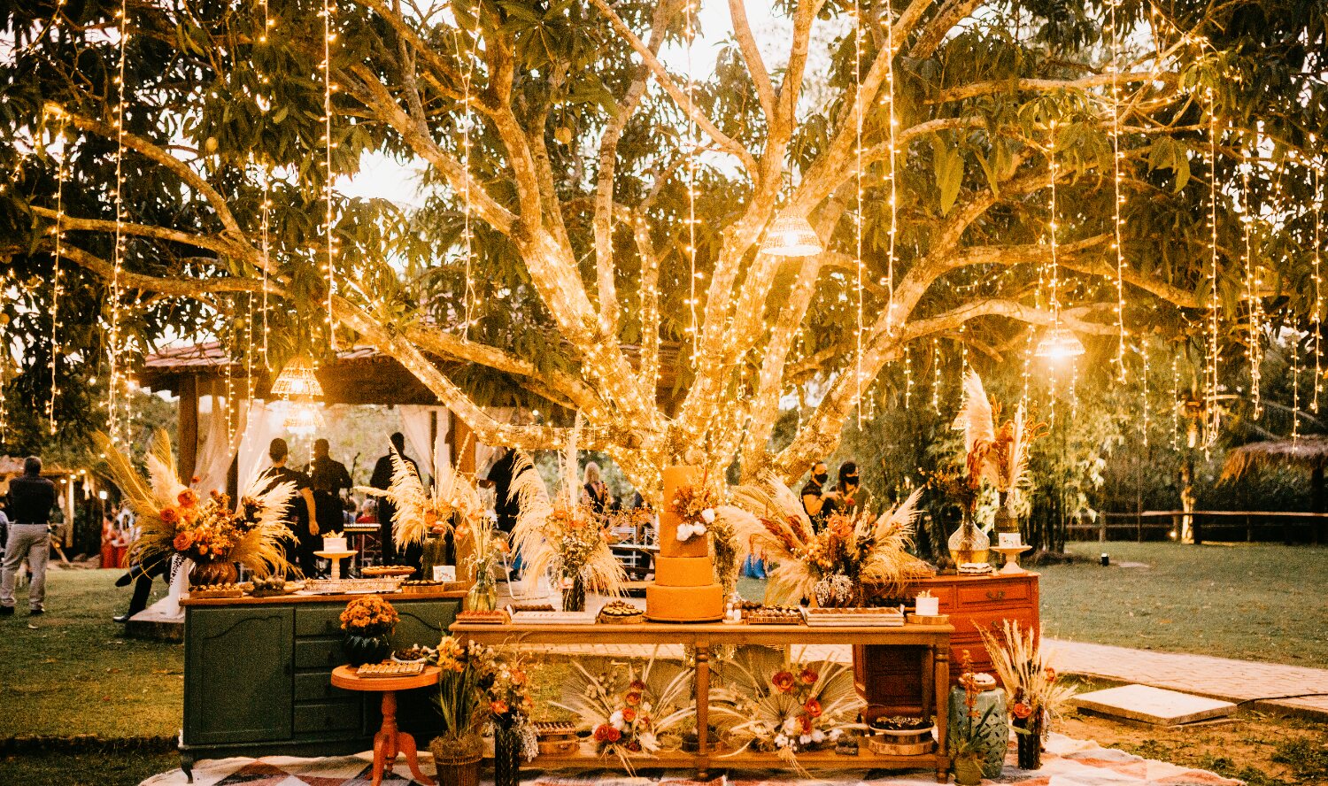 Outdoor destination wedding decoration at Mana Hotels Ranakpur
