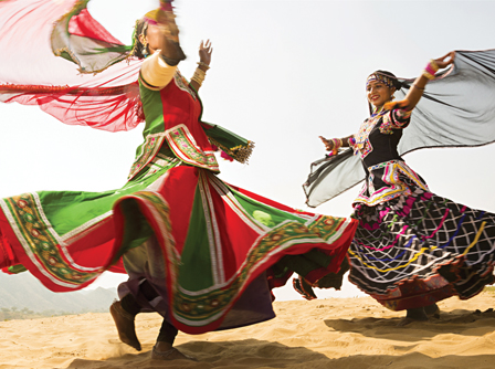 Folk dance evening entertainment in Rajasthan